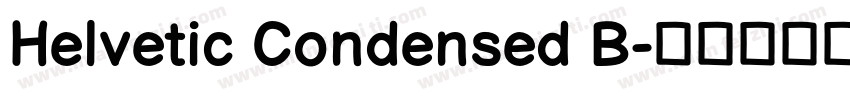 Helvetic Condensed B字体转换
